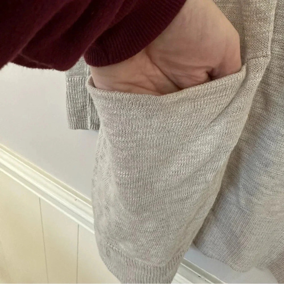 Madewell Women’s Long Sleeve Open Front Gray Cardigan with Pockets Sz XS GUC - Picture 4 of 7